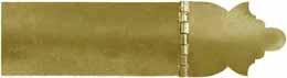 Pre-Revolutionary War era longrifle Patchbox Kit,
brass, 6-3/4" overall length